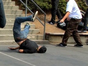 skateboard fail